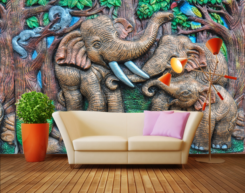 3D Elephant Tooth 570 Wallpaper AJ Wallpaper 