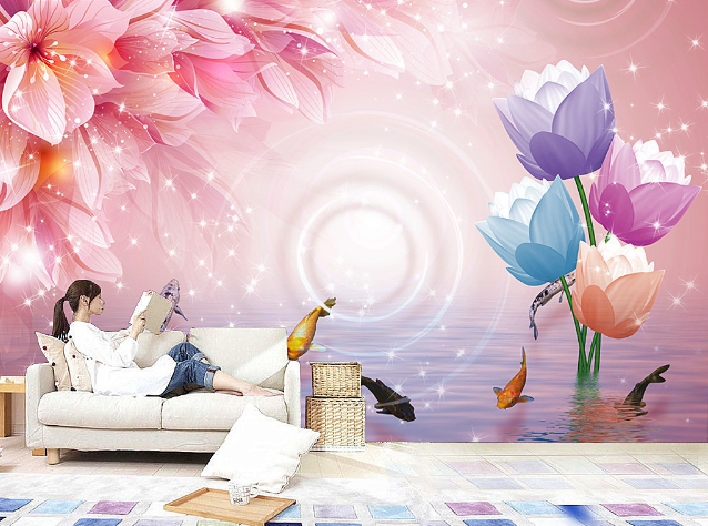 3D Star Flower 492 Wallpaper AJ Wallpaper 