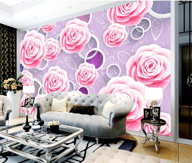3D Bright Roses 484 Wallpaper AJ Wallpaper 