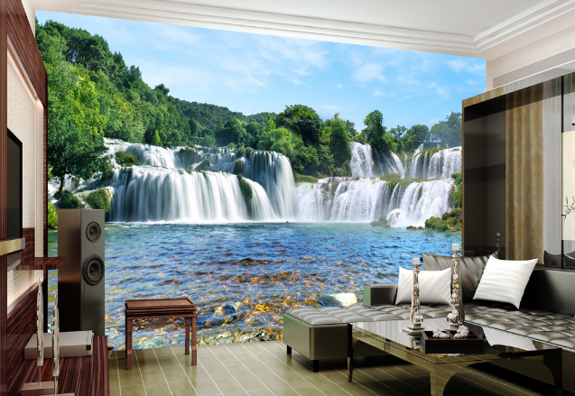 3D Waterfall River 473 Wallpaper AJ Wallpaper 