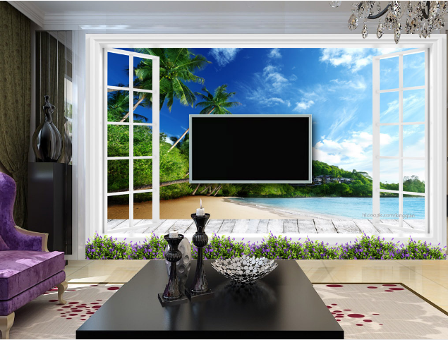 3D Woods Coconut 457 Wallpaper AJ Wallpaper 