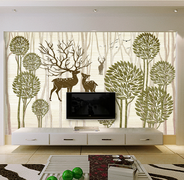 3D Dandelion Deer 388 Wallpaper AJ Wallpaper 