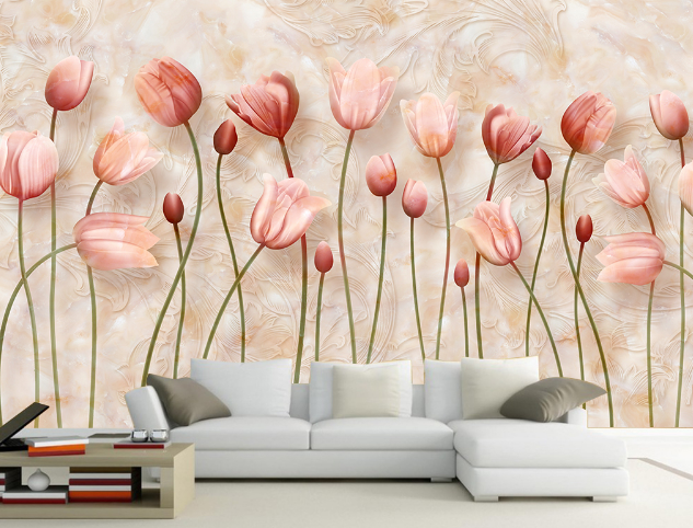 3D Flower Bunch 327 Wallpaper AJ Wallpaper 