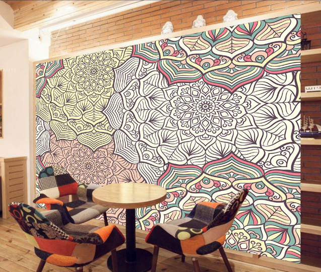 3D Flower Pattern 318 Wallpaper AJ Wallpaper 