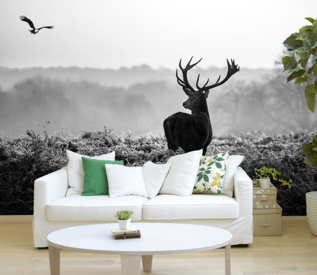 3D Deer Shadowy 296 Wallpaper AJ Wallpaper 