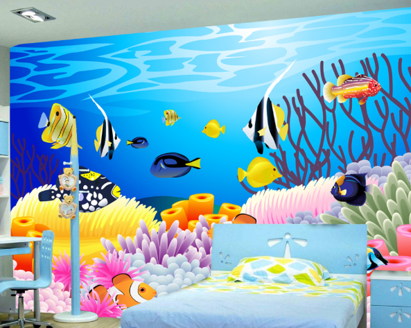 3D Coral Fish 293 Wallpaper AJ Wallpaper 