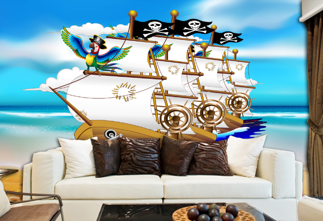 3D Pirate Ship 291 Wallpaper AJ Wallpaper 