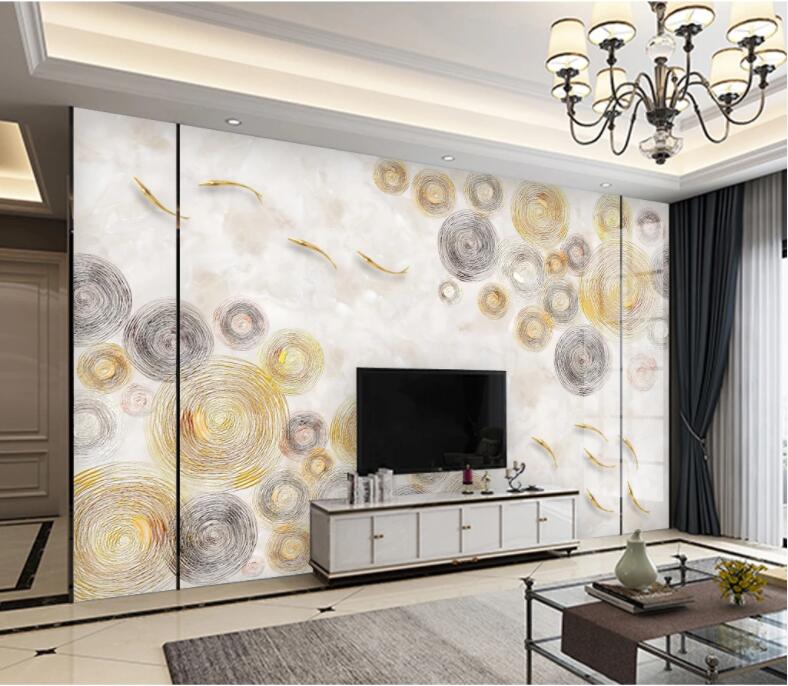 3D Golden Fish WC2062 Wall Murals