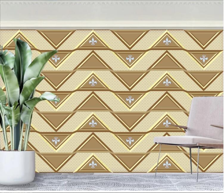 3D Golden Triangle WC1861 Wall Murals