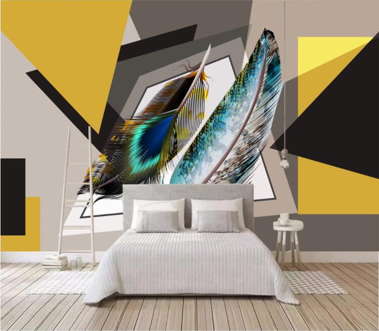 3D Peacock Feather WC1779 Wall Murals