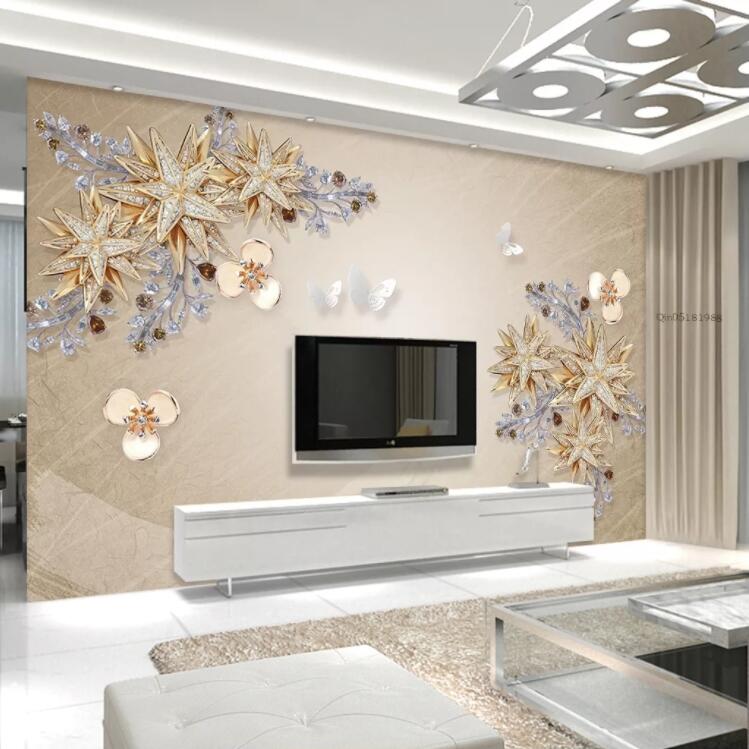 3D Diamond Petals WC667 Wall Murals