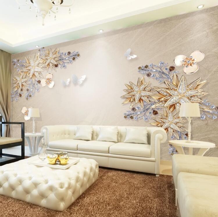3D Diamond Petals WC667 Wall Murals
