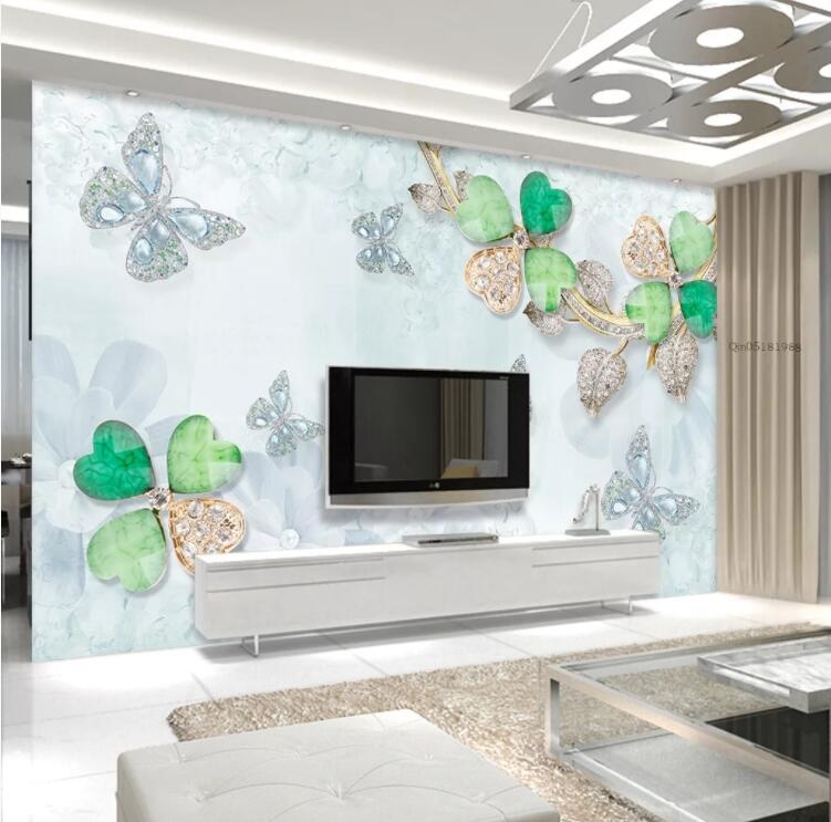 3D Gem Butterfly WC656 Wall Murals