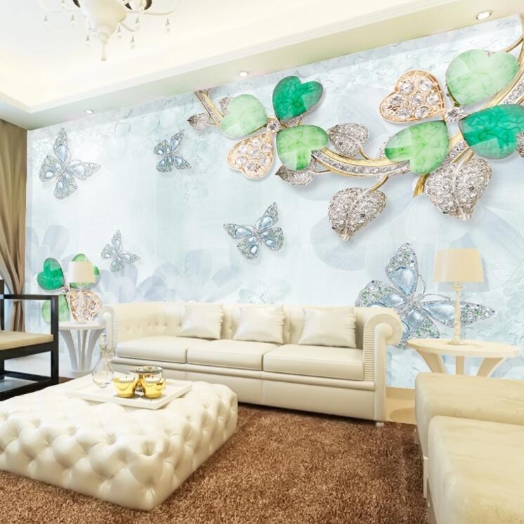 3D Gem Butterfly WC656 Wall Murals