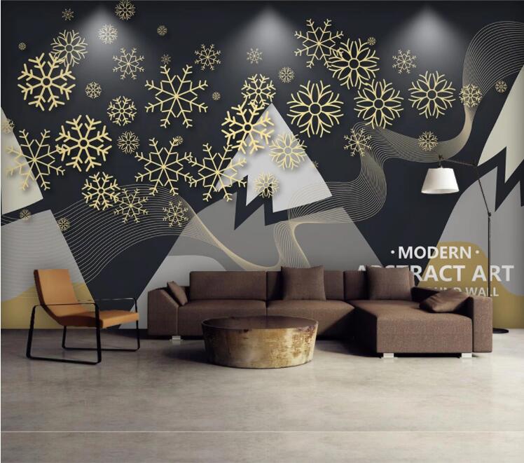3D Snowflake Shape WC1494 Wall Murals