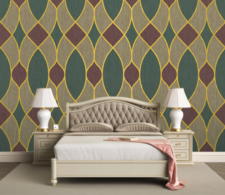 3D Yellow Pattern WC2678 Wall Murals