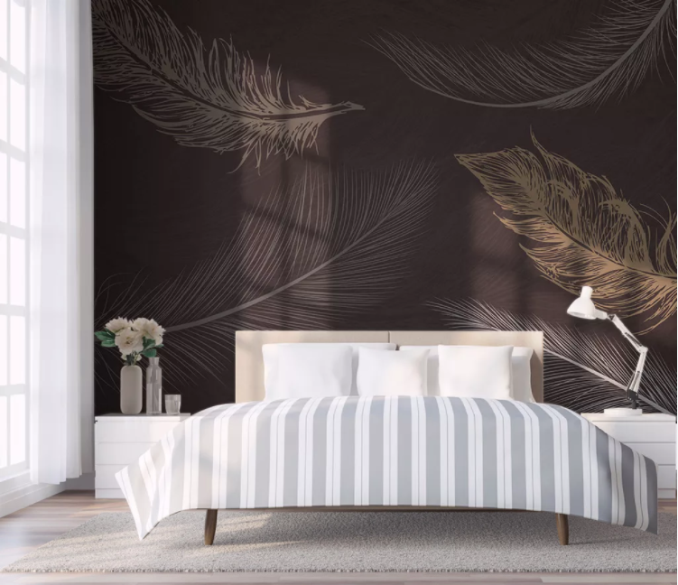 3D Painting Feathers WC2540 Wall Murals
