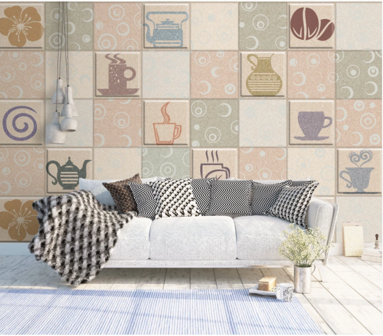 3D Cup Kettle WC1113 Wall Murals