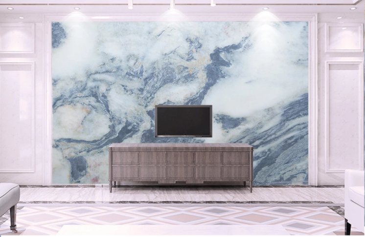 3D Black Marble WC1023 Wall Murals