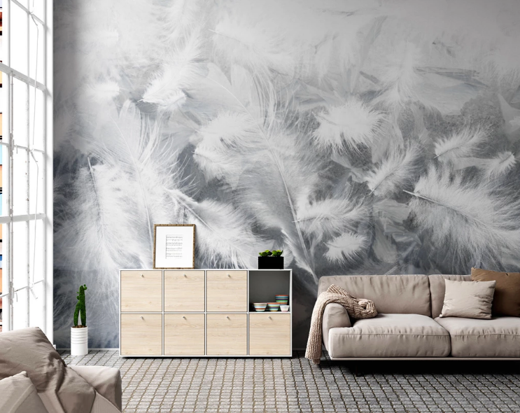 3D Feather Down WC2272 Wall Murals