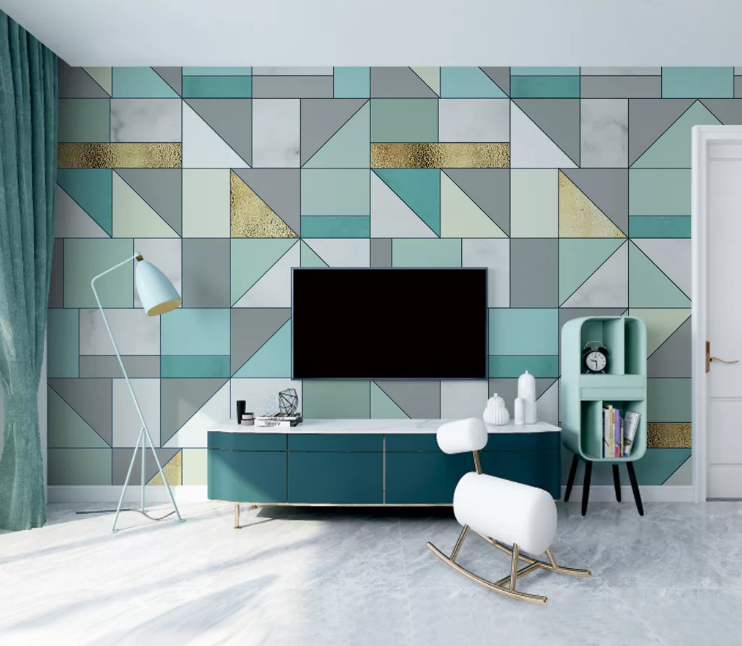 3D Small Triangle WC2204 Wall Murals