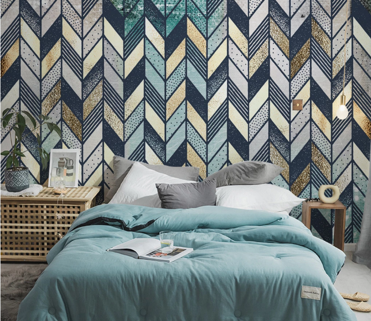 3D Green Pattern WC2186 Wall Murals