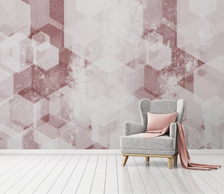 3D Pink Graphics WC1887 Wall Murals