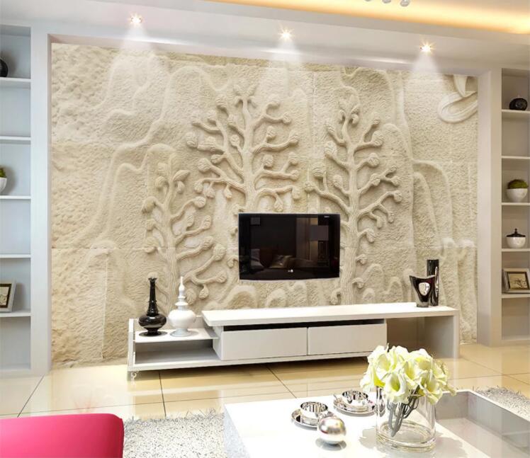 3D Carving Tree WC1035 Wall Murals