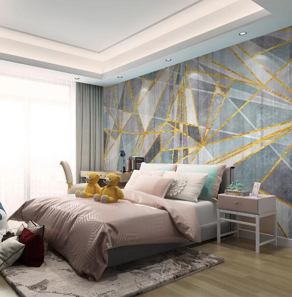 3D Triangle Brick WC1745 Wall Murals