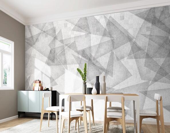 3D Transparent Triangle WC1606 Wall Murals