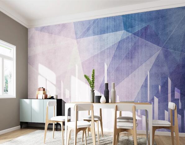 3D Purple Graphic WC1425 Wall Murals