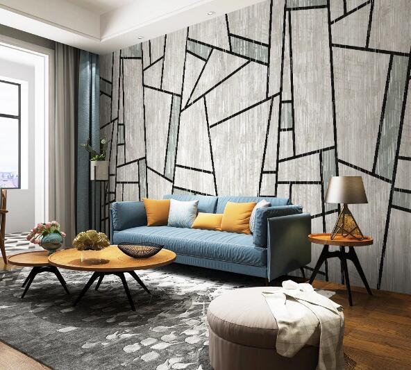 3D Square Line WC1422 Wall Murals