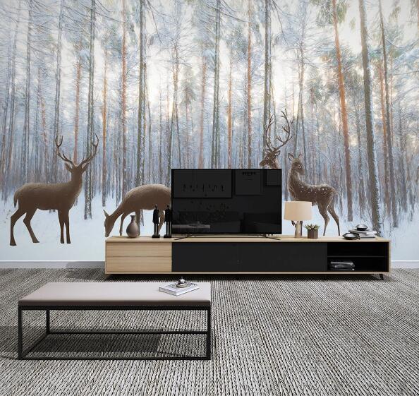 3D Forest Sika WC1344 Wall Murals
