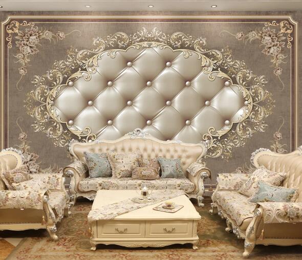 3D Vintage Peony WC1730 Wall Murals