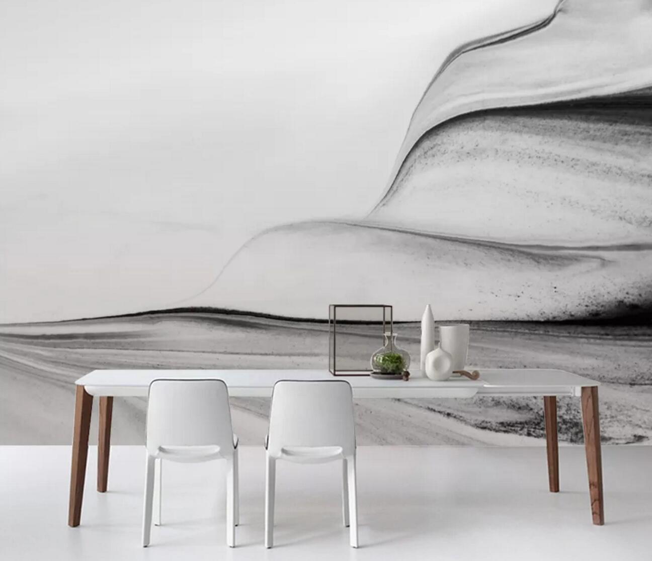 3D Hand Painted Black WC1159 Wall Murals