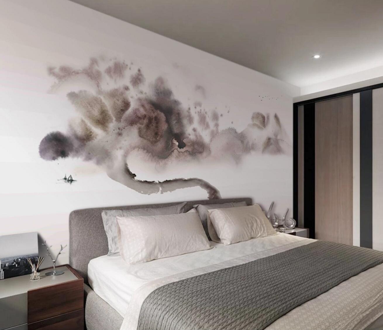 3D Ink Boat WC397 Wall Murals