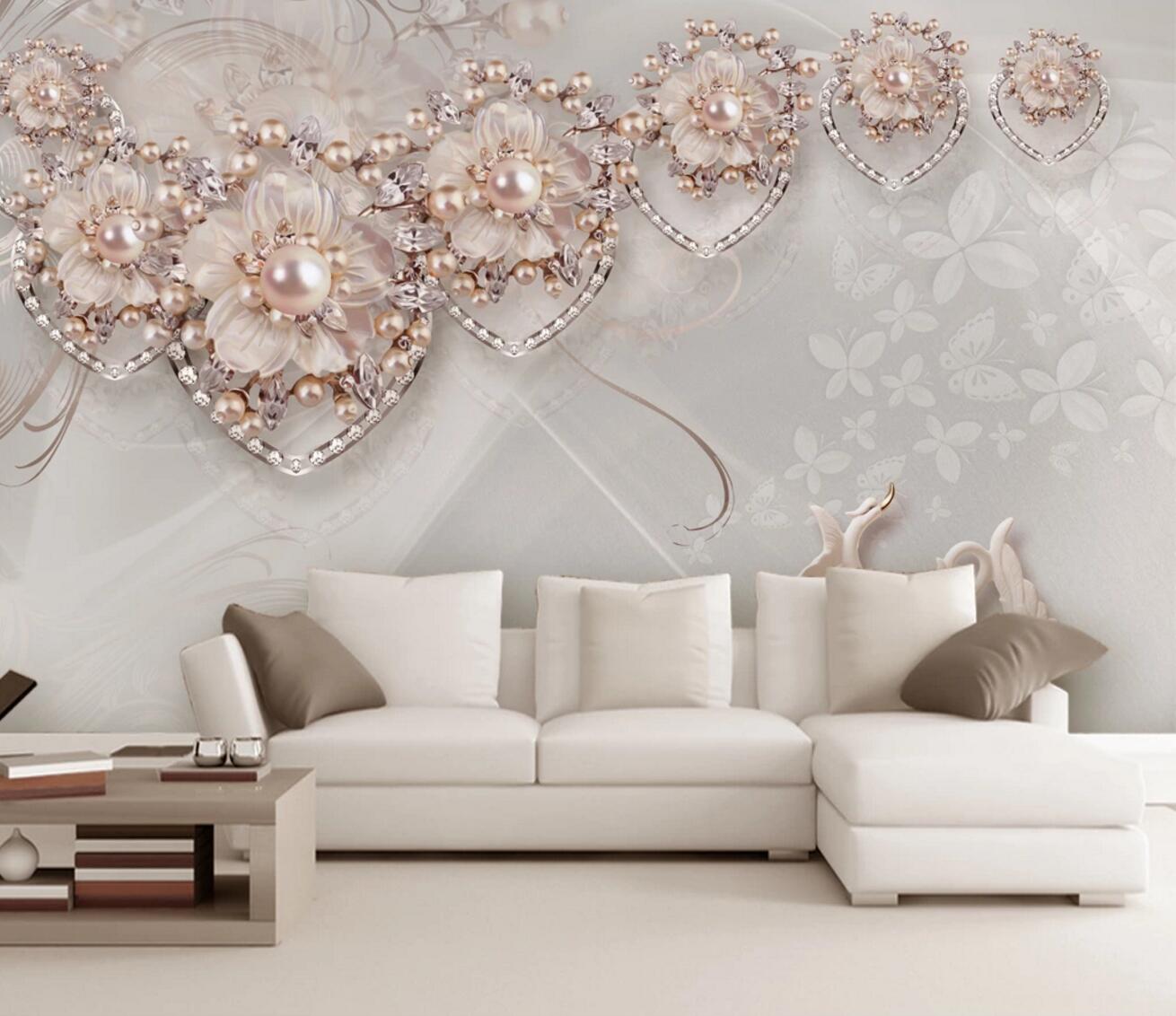 3D Pearl Nnecklace WC291 Wall Murals