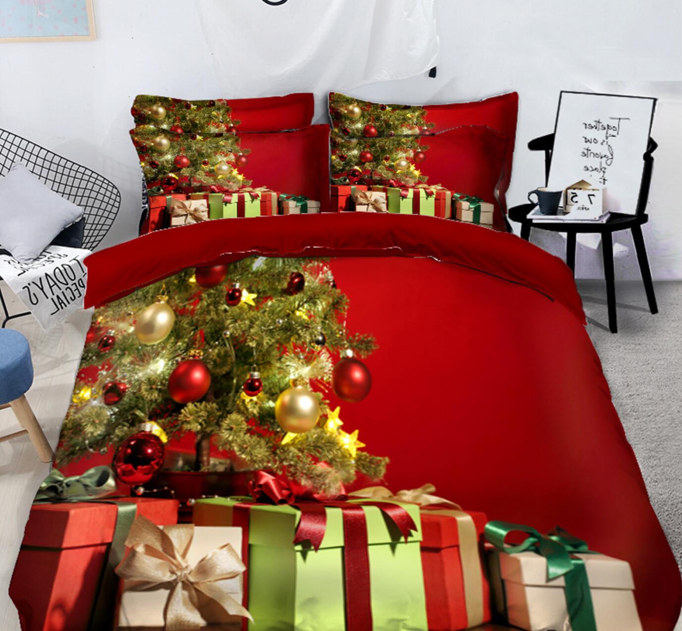 3D Christmas Gift 31145 Christmas Quilt Duvet Cover Xmas Bed Pillowcases