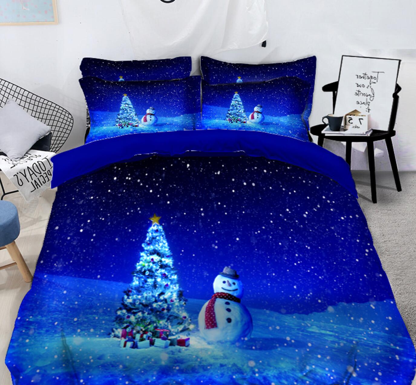 3D Snow Tree 31152 Christmas Quilt Duvet Cover Xmas Bed Pillowcases