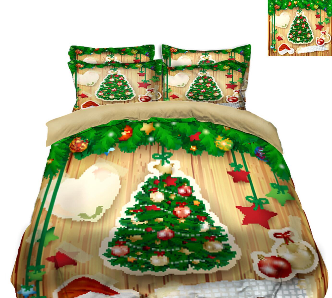 3D Christmas Tree 31179 Christmas Quilt Duvet Cover Xmas Bed Pillowcases