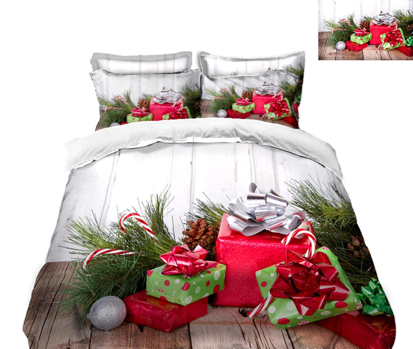3D Gift 31181 Christmas Quilt Duvet Cover Xmas Bed Pillowcases