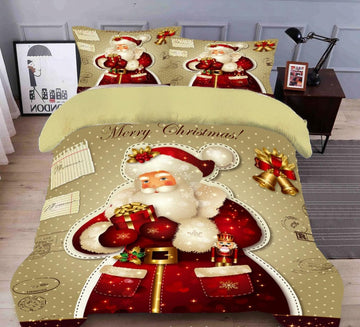 3D Santa Claus 31219 Christmas Quilt Duvet Cover Xmas Bed Pillowcases