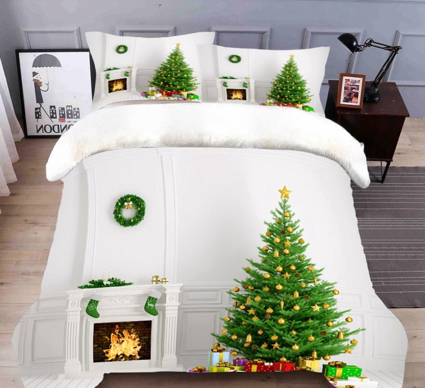 3D Christmas Tree 31237 Christmas Quilt Duvet Cover Xmas Bed Pillowcases