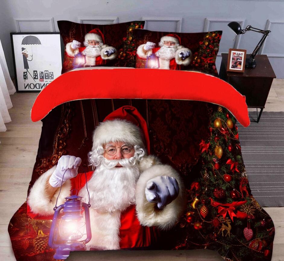 3D Santa Claus 31245 Christmas Quilt Duvet Cover Xmas Bed Pillowcases