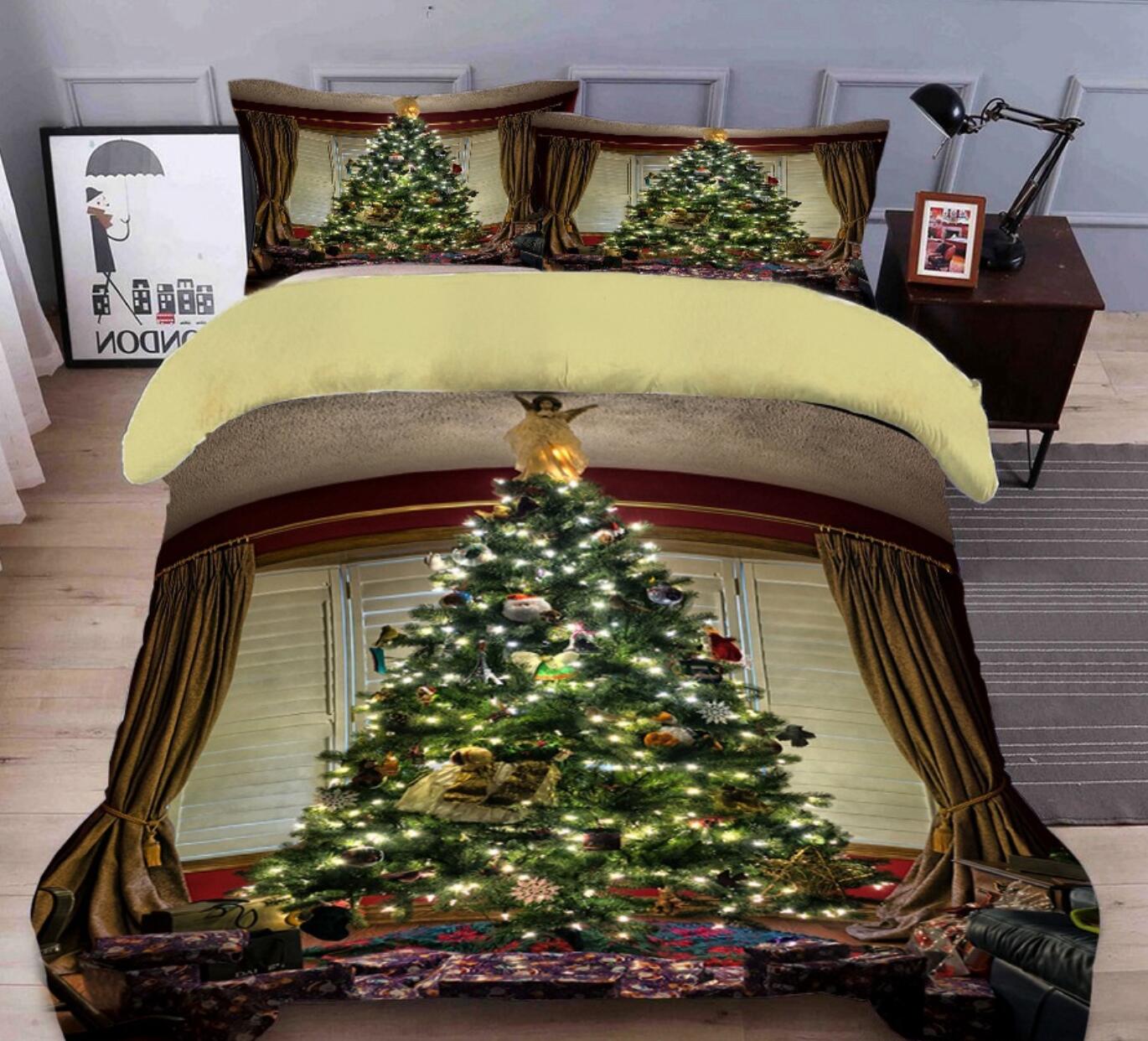 3D Christmas Tree 32046 Christmas Quilt Duvet Cover Xmas Bed Pillowcases