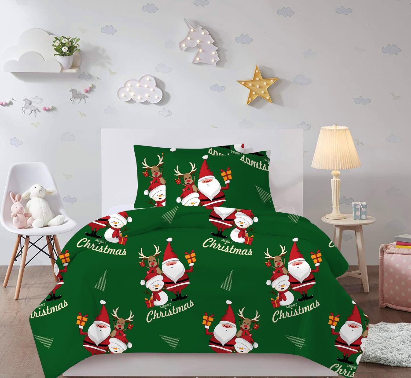 3D Santa Claus 32077 Christmas Quilt Duvet Cover Xmas Bed Pillowcases