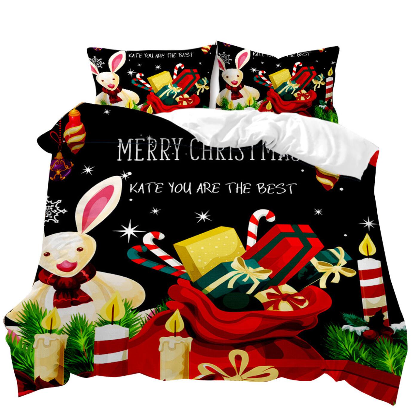 3D Gift 32083 Christmas Quilt Duvet Cover Xmas Bed Pillowcases