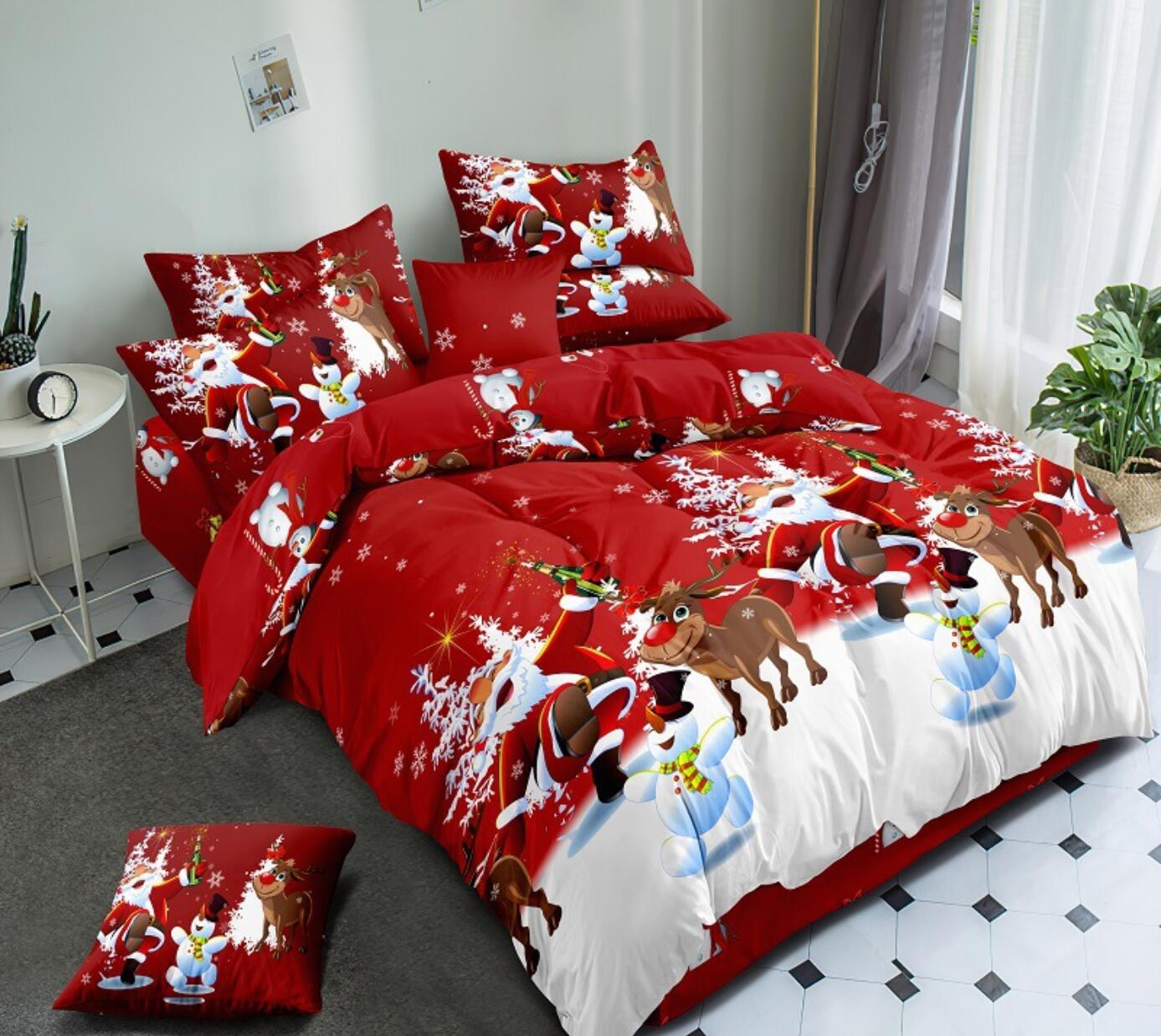 3D Santa Claus 32143 Christmas Quilt Duvet Cover Xmas Bed Pillowcases