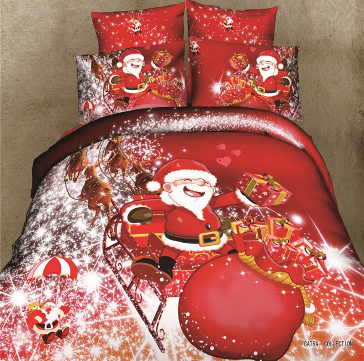 3D Santa Gift 32161 Christmas Quilt Duvet Cover Xmas Bed Pillowcases