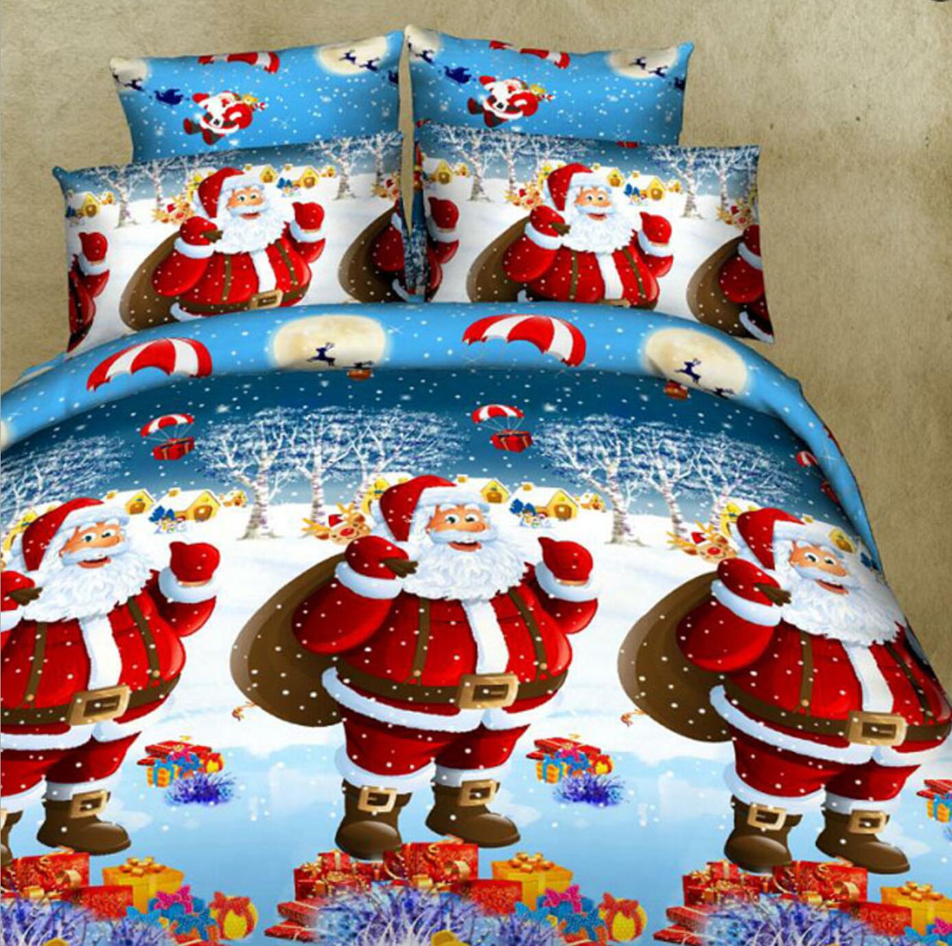 3D Santa Claus 32163 Christmas Quilt Duvet Cover Xmas Bed Pillowcases
